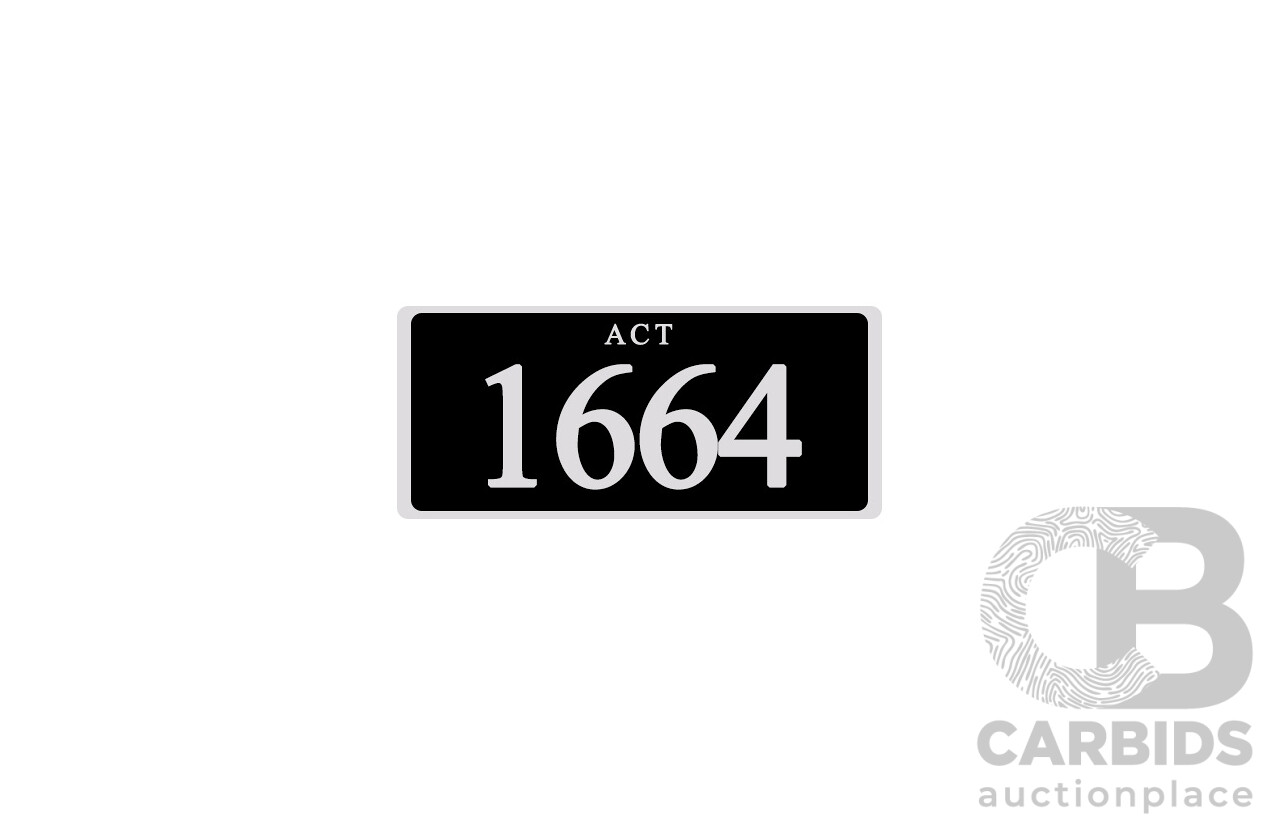 ACT 4-Digit Number Plate - 1664