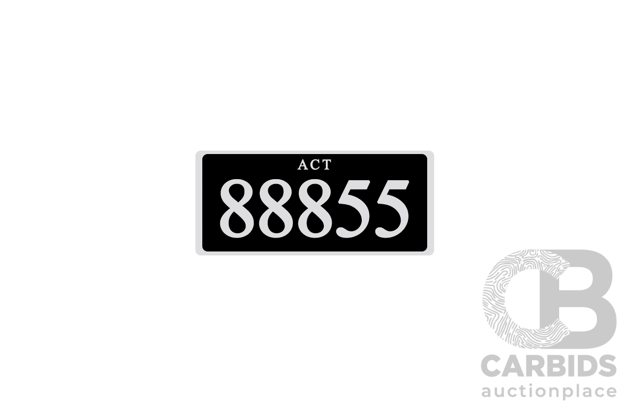 ACT 5 Digit Number Plate 88855 Lot 1458254 CARBIDS act-5-digit-number-plate-88855-lot-1458254-carbids