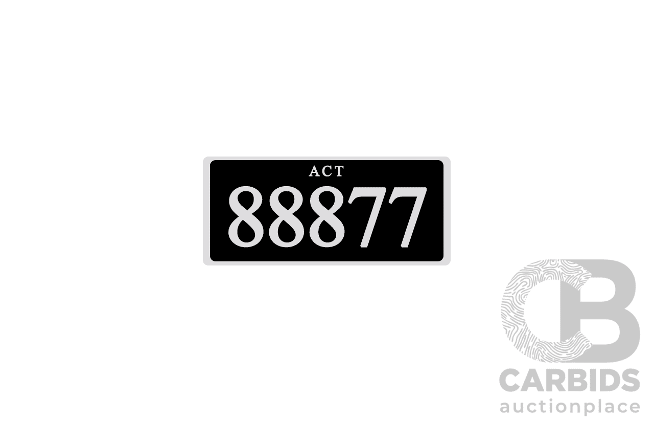 ACT 5-Digit Number Plate - 88877