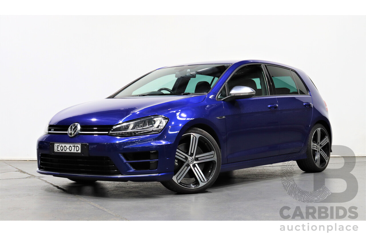 4/2015 Volkswagen Golf R AU MY15 5d Hatchback Blue 2.0L Turbo