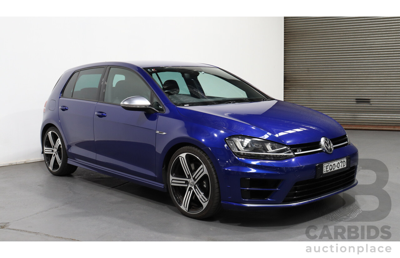 4/2015 Volkswagen Golf R AU MY15 5d Hatchback Blue 2.0L Turbo