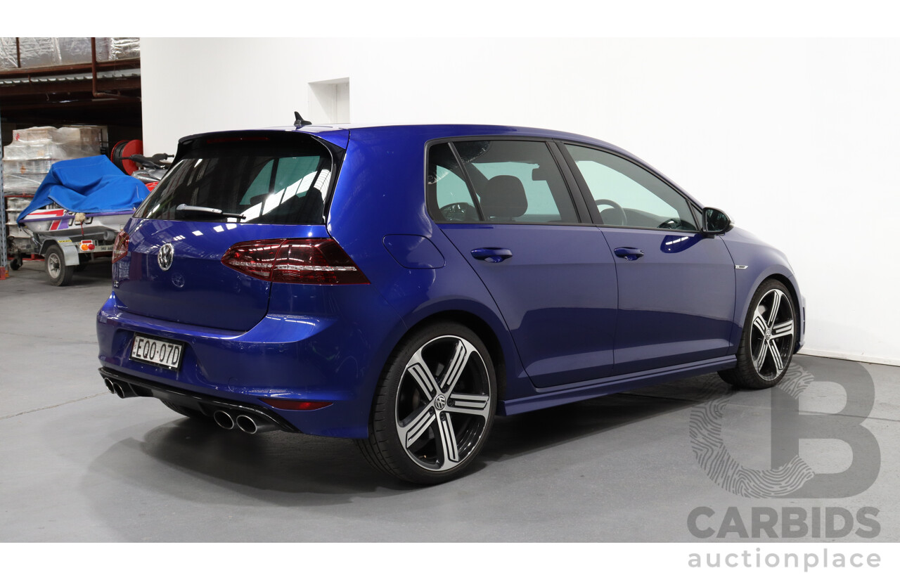 4/2015 Volkswagen Golf R AU MY15 5d Hatchback Blue 2.0L Turbo