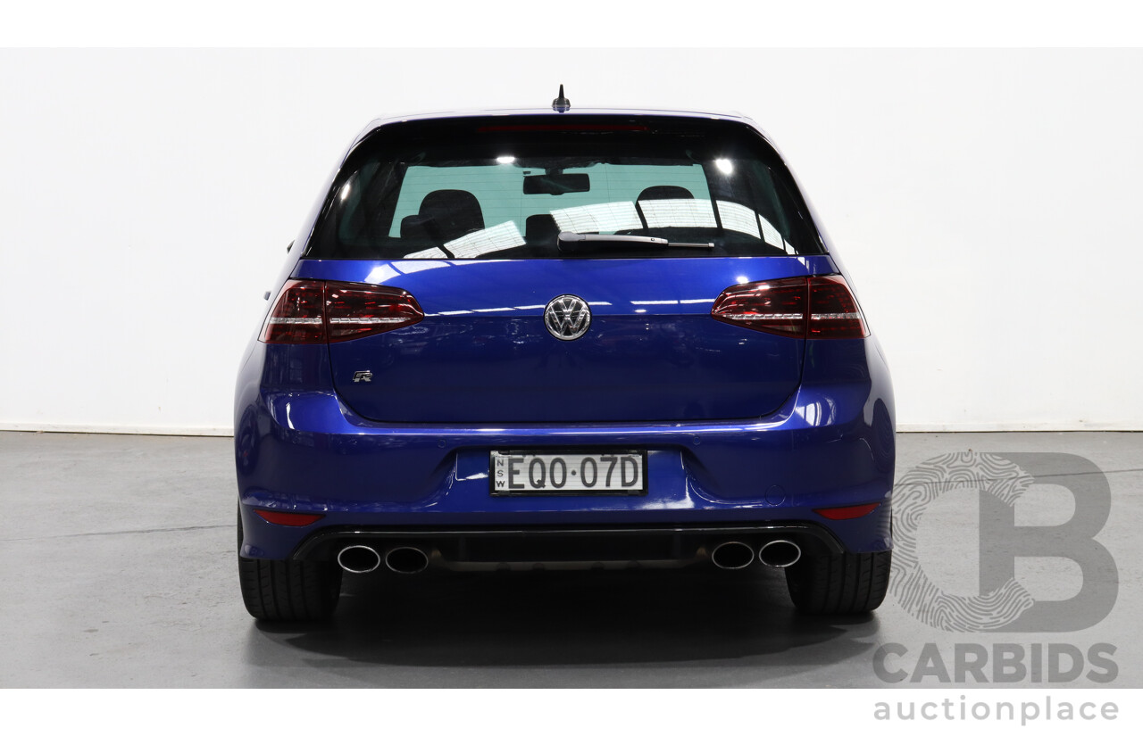 4/2015 Volkswagen Golf R AU MY15 5d Hatchback Blue 2.0L Turbo