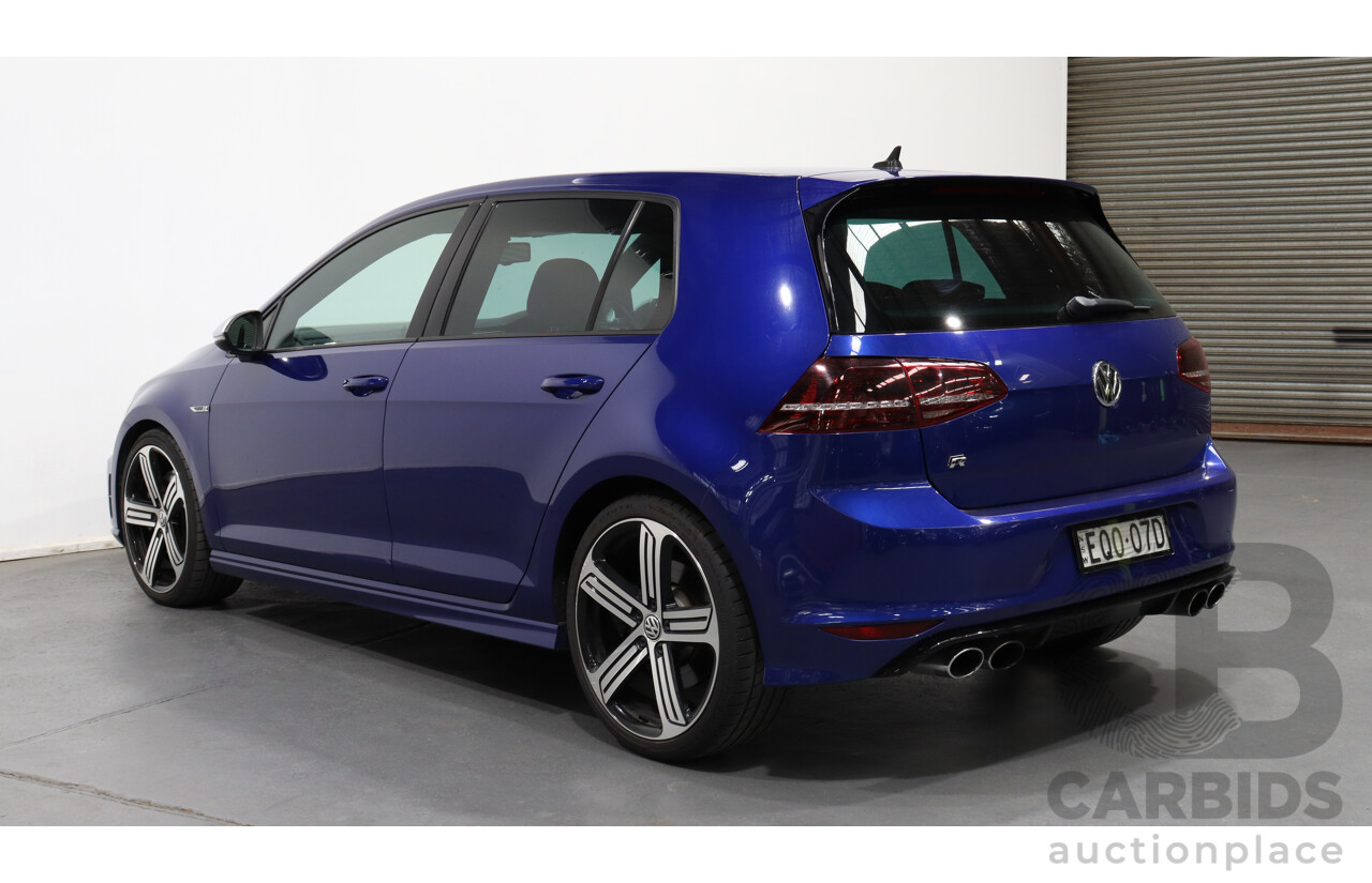 4/2015 Volkswagen Golf R AU MY15 5d Hatchback Blue 2.0L Turbo