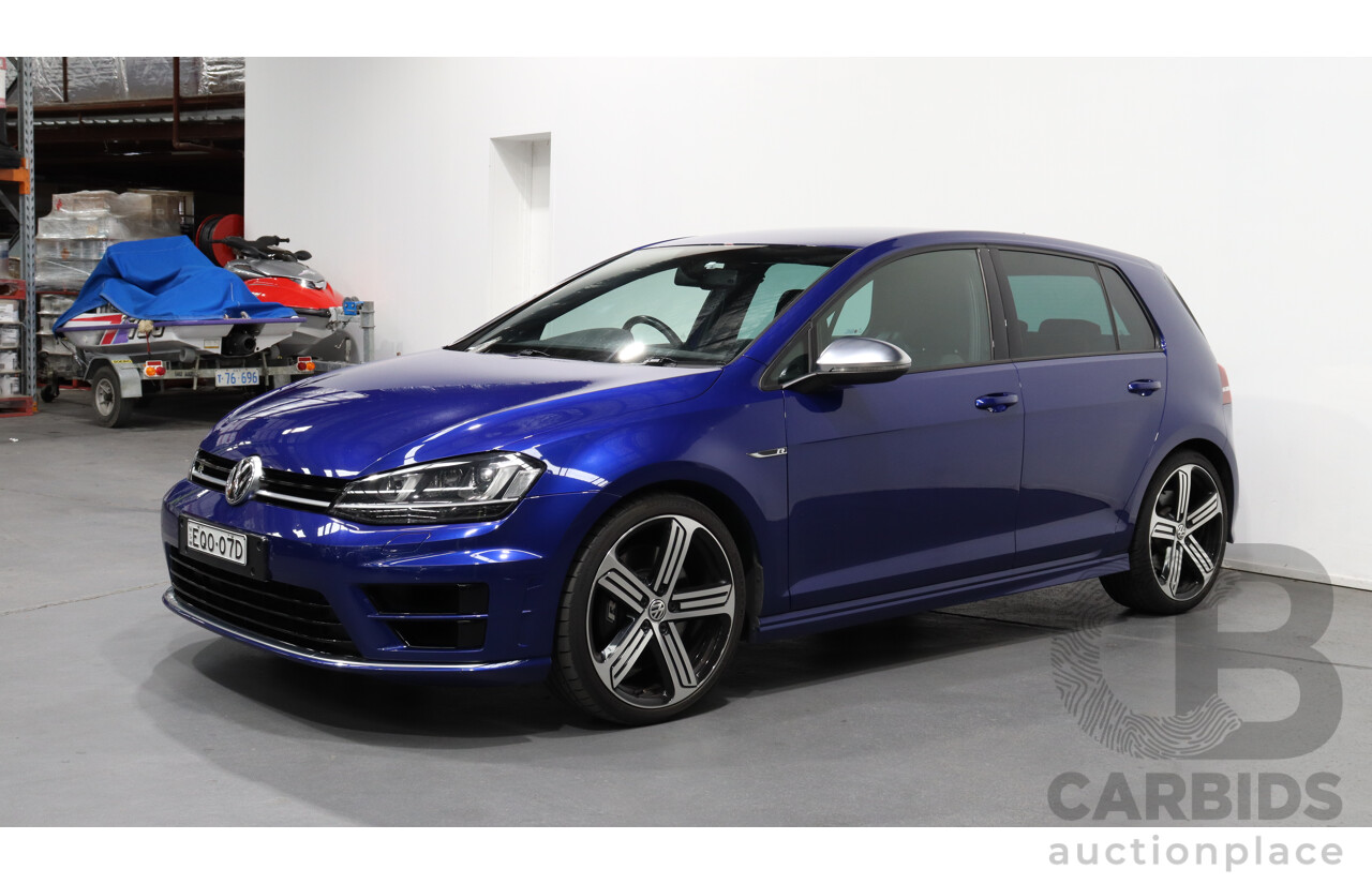 4/2015 Volkswagen Golf R AU MY15 5d Hatchback Blue 2.0L Turbo