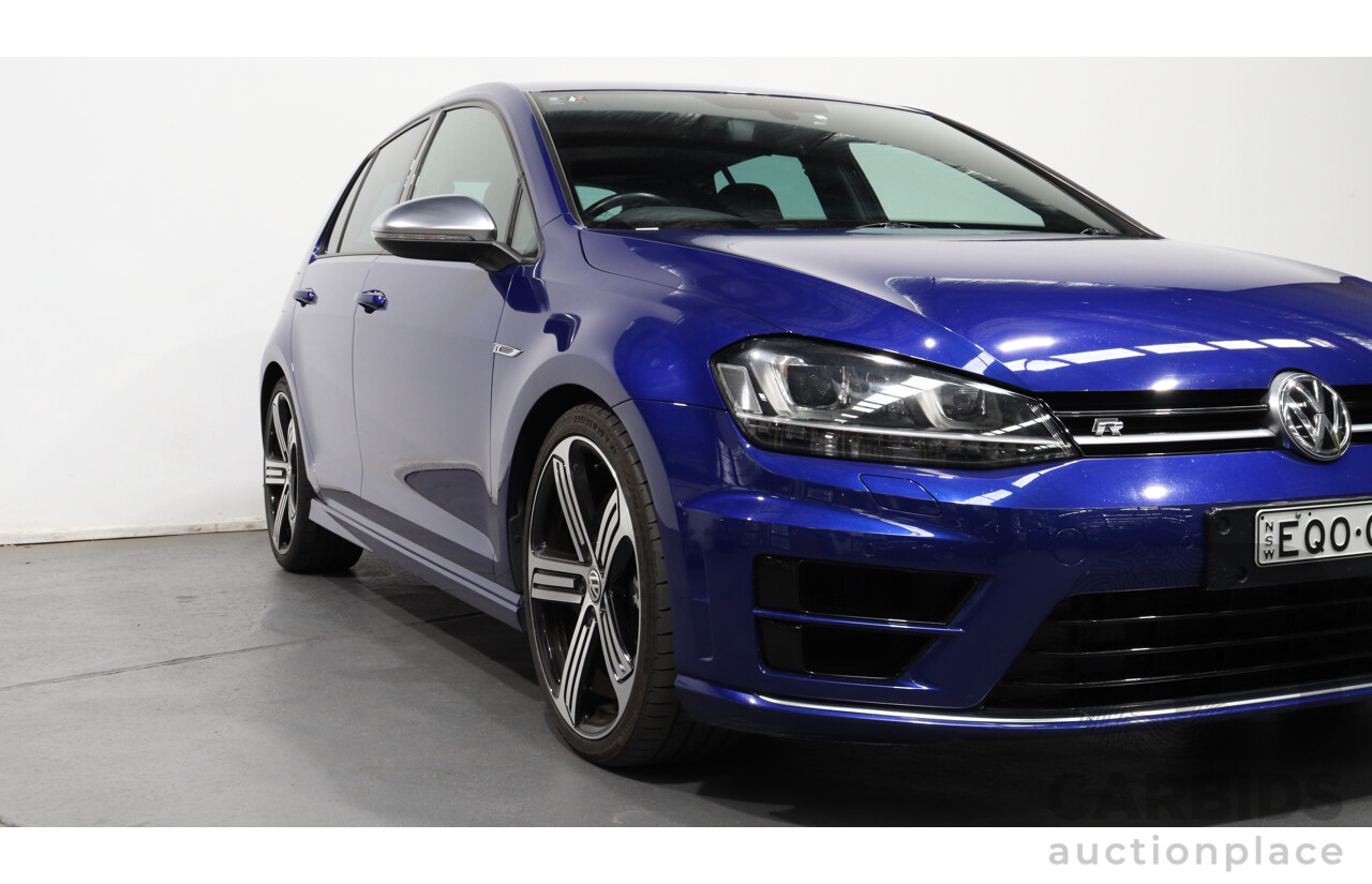 4/2015 Volkswagen Golf R AU MY15 5d Hatchback Blue 2.0L Turbo