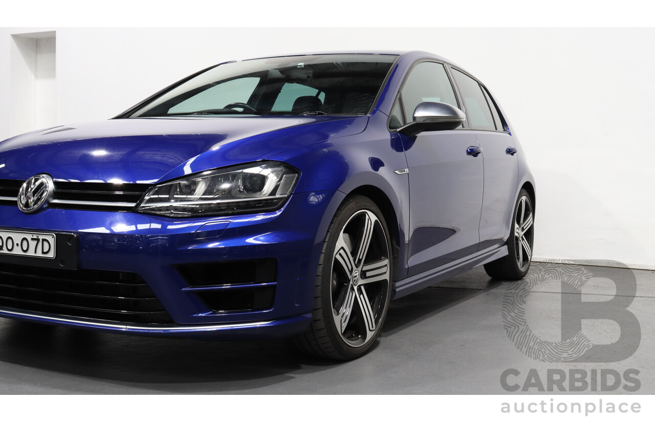 4/2015 Volkswagen Golf R AU MY15 5d Hatchback Blue 2.0L Turbo