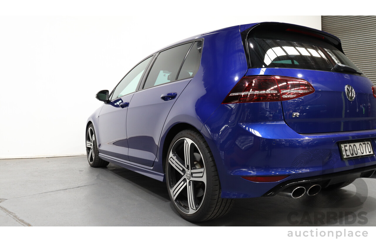 4/2015 Volkswagen Golf R AU MY15 5d Hatchback Blue 2.0L Turbo