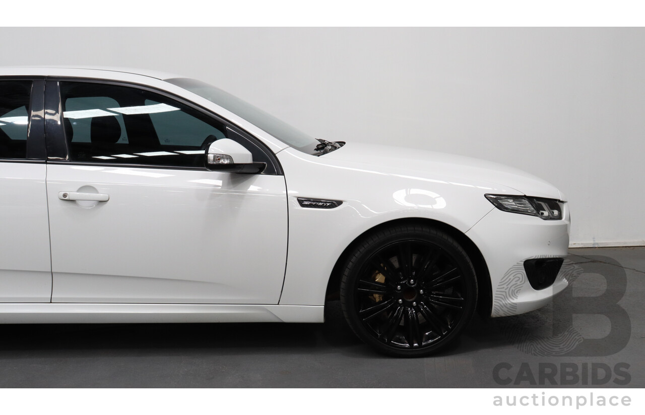 8/2016 Ford Falcon XR6T Sprint FG X 4d Sedan White 4.0L Turbo