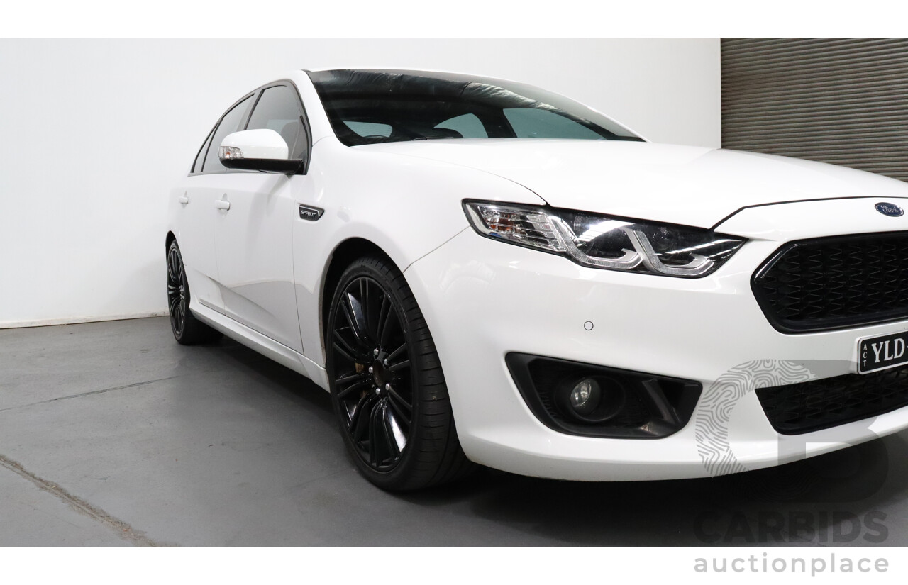 8/2016 Ford Falcon XR6T Sprint FG X 4d Sedan White 4.0L Turbo