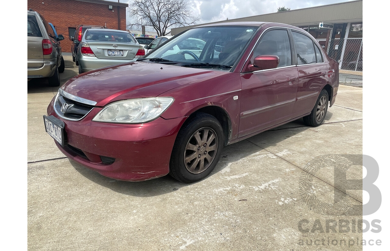 5/2004 Honda Civic GLi 7TH GEN 4d Sedan Red 1.7L