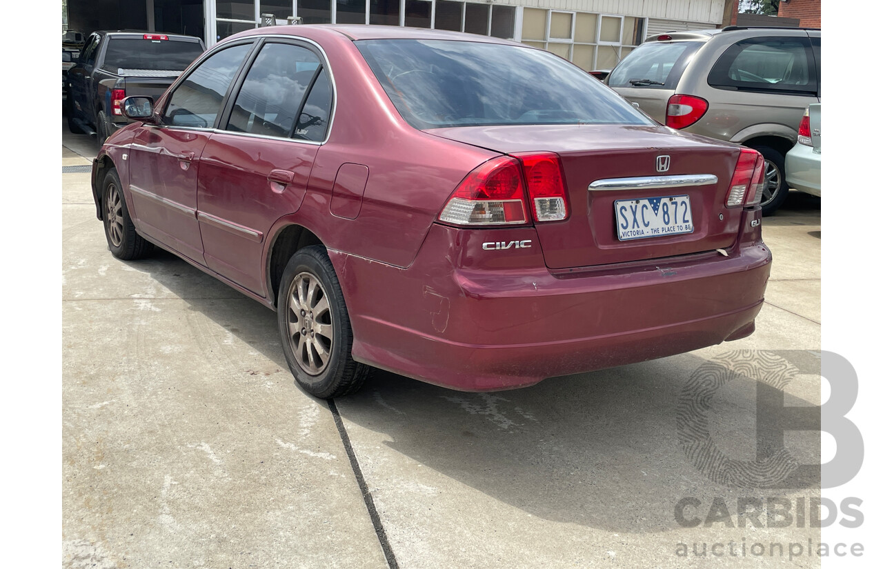 5/2004 Honda Civic GLi 7TH GEN 4d Sedan Red 1.7L