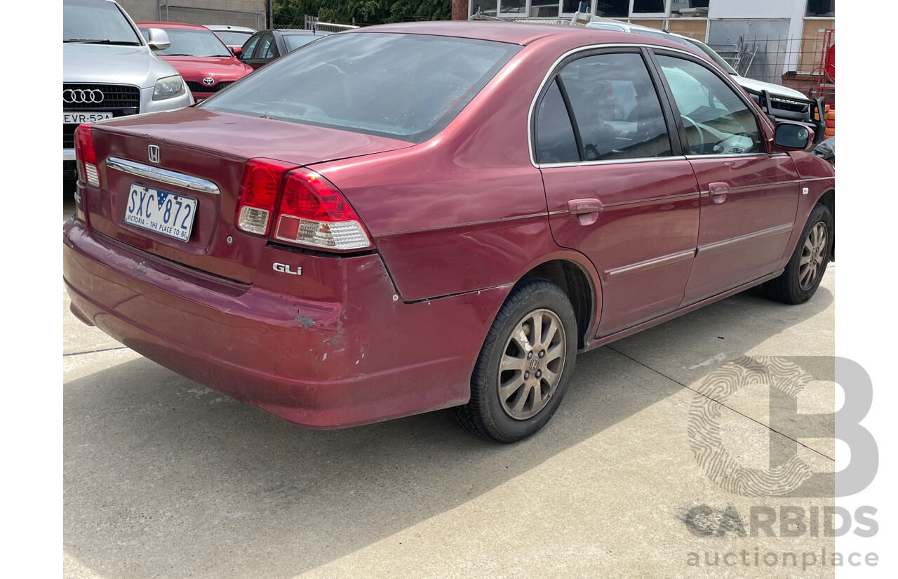 5/2004 Honda Civic GLi 7TH GEN 4d Sedan Red 1.7L