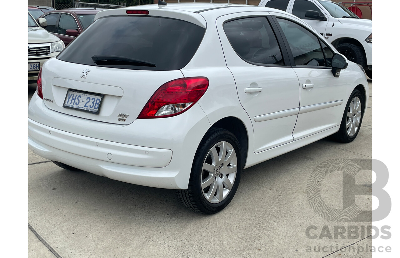 7/2010 Peugeot 207 XT HDi MY10 UPGRADE 5d Hatchback White 1.6L