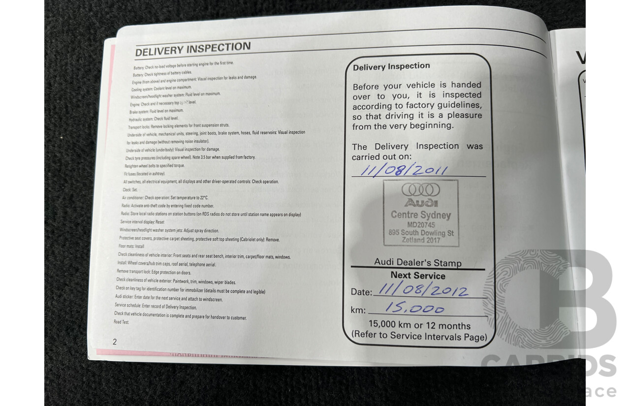 8/2011 Audi A1 1.4 TFSI Ambition 8X 3d Hatchback Red 1.4L Turbo