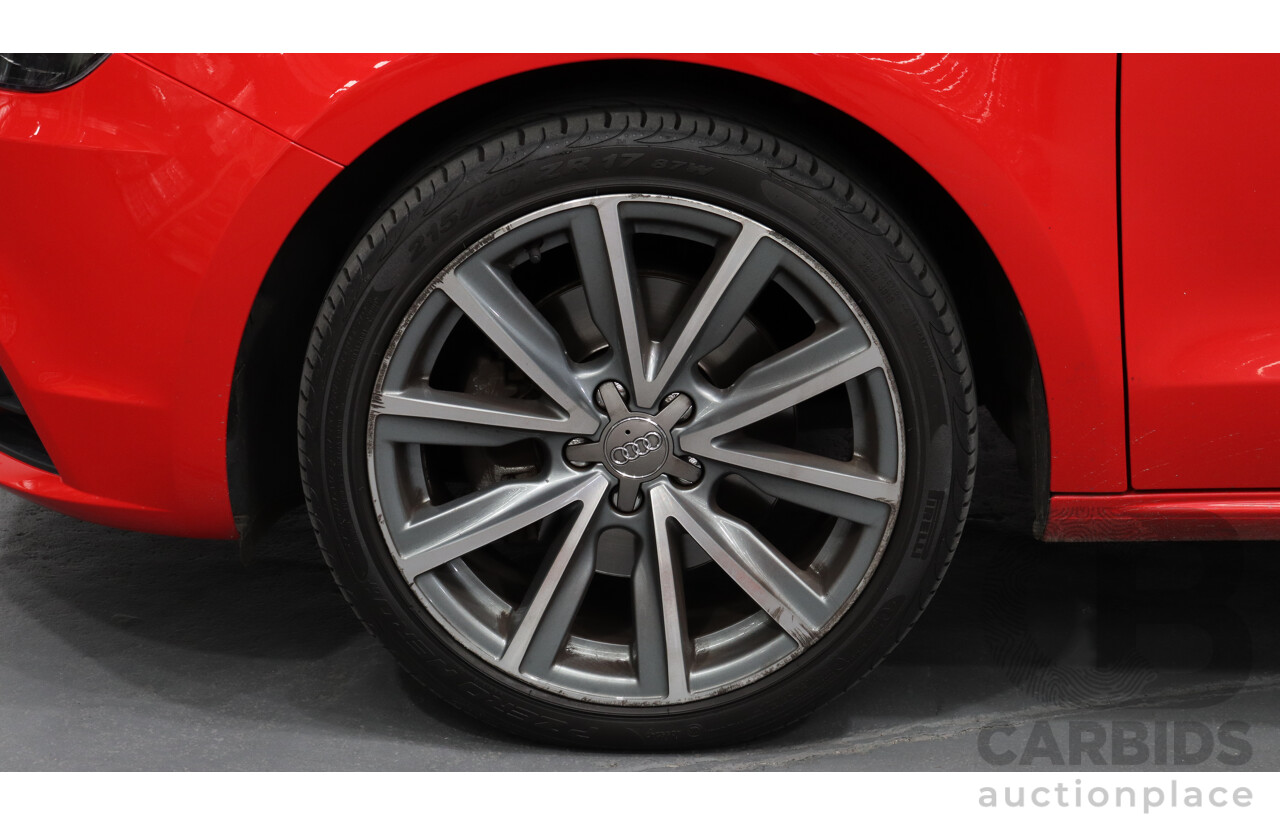 8/2011 Audi A1 1.4 TFSI Ambition 8X 3d Hatchback Red 1.4L Turbo