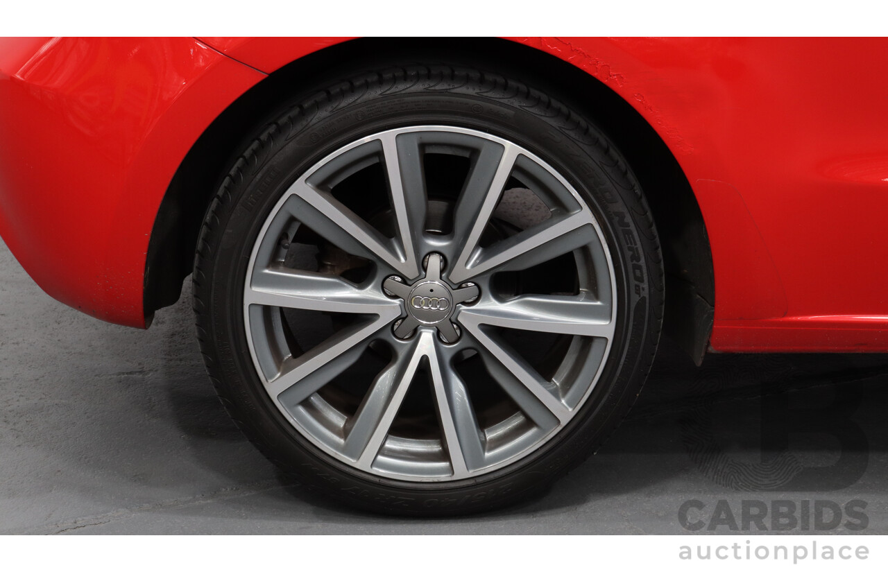 8/2011 Audi A1 1.4 TFSI Ambition 8X 3d Hatchback Red 1.4L Turbo