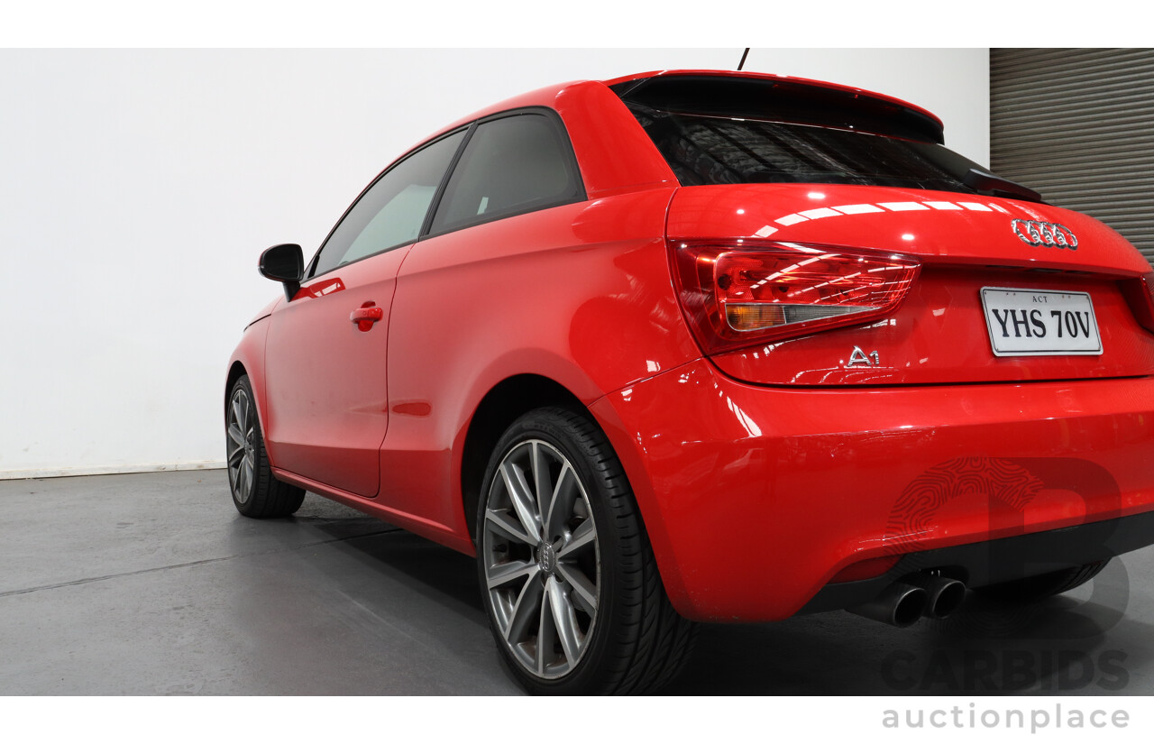 8/2011 Audi A1 1.4 TFSI Ambition 8X 3d Hatchback Red 1.4L Turbo