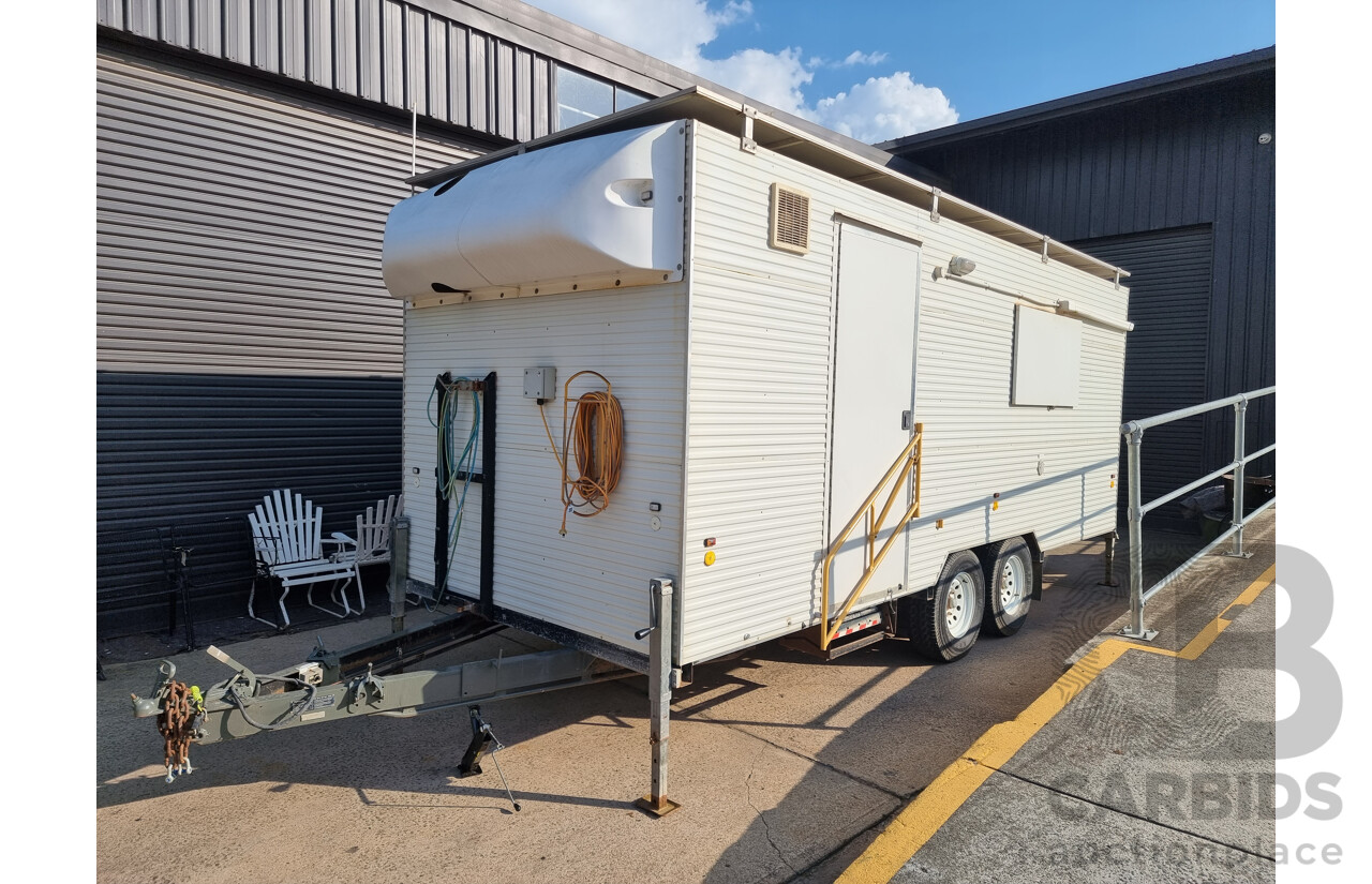 2012 Traymark 'Arrow Energy' Dual Axle Mobile Site Shed/Caravan (Donger) - VIN: 6K9TRAYMKCC017005