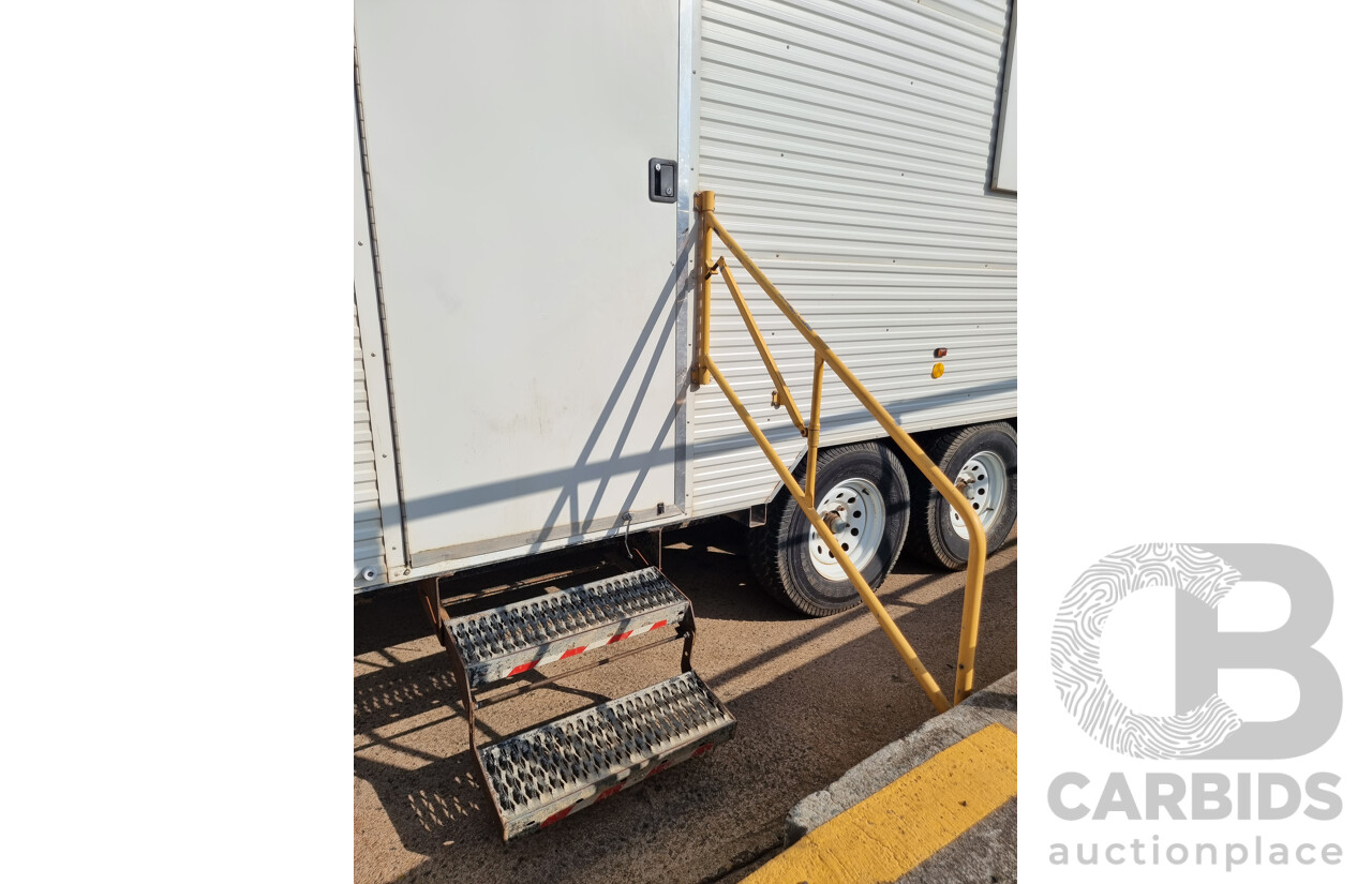 2012 Traymark 'Arrow Energy' Dual Axle Mobile Site Shed/Caravan (Donger) - VIN: 6K9TRAYMKCC017005