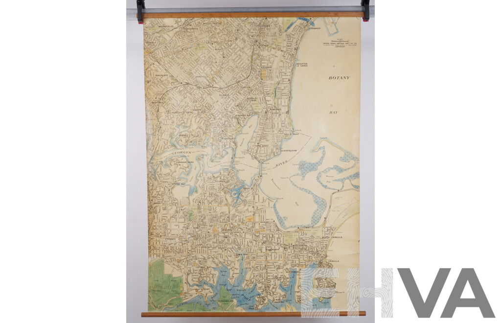 Classroom Map of Sydney Southern Suburbs - Kyeemagh to Port Hacking