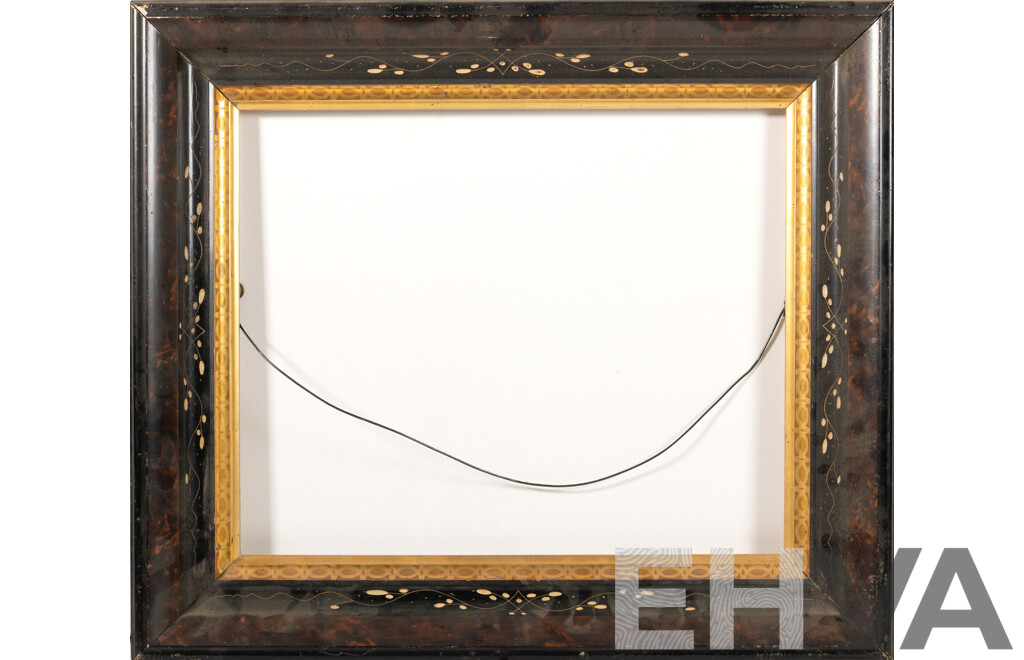 Wonderfully Unique Hand Etched Vintage Wooden Frame, 50 x 58 cm (frame)