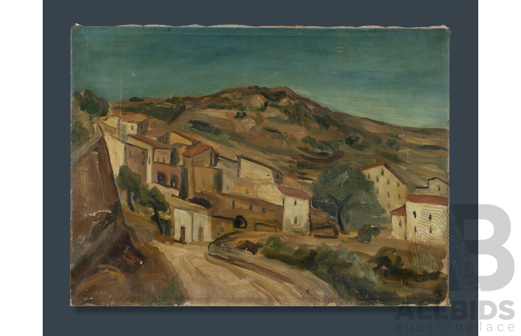 Henri Ludovic Marius PINTA (French 1856-1944), 'Cobara Corse,' 1929, 54x73cm (unframed)