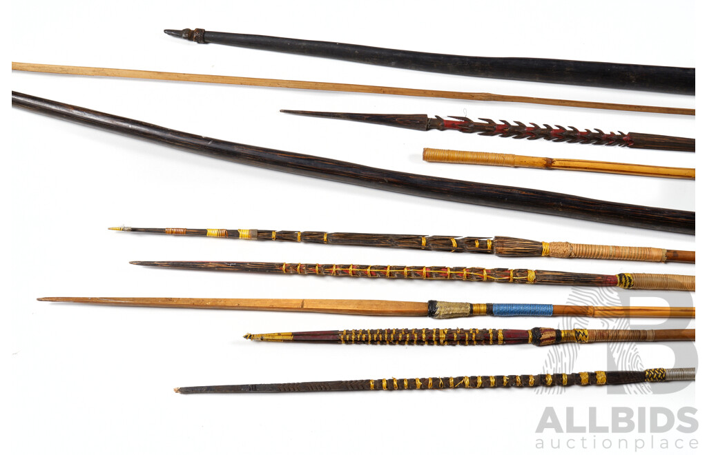 Collection of Vintage PNG Bows, Arrows and Spears