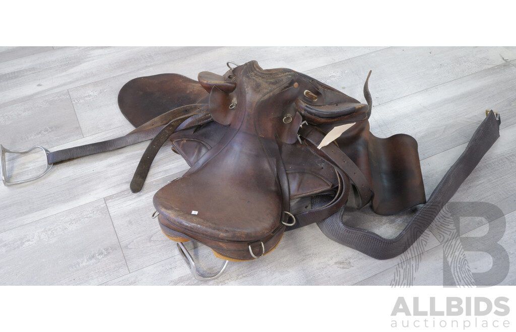 Vintage Leather Saddle