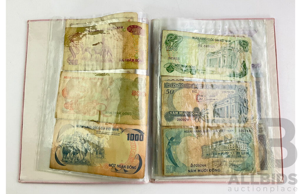 Collection of Vintage Bank Notes From Indo-China, Vietnam and Cambodia (27)