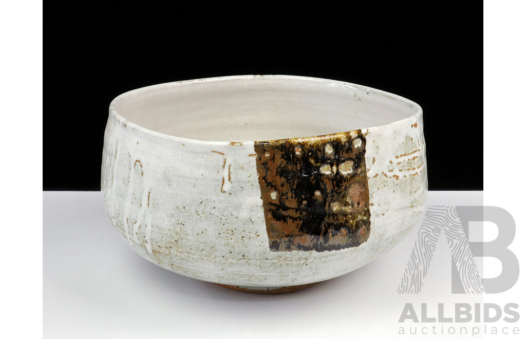 Errol Barnes (1941-) Studio Pottery Glazed Stoneware Bowl, Diameter 31cm