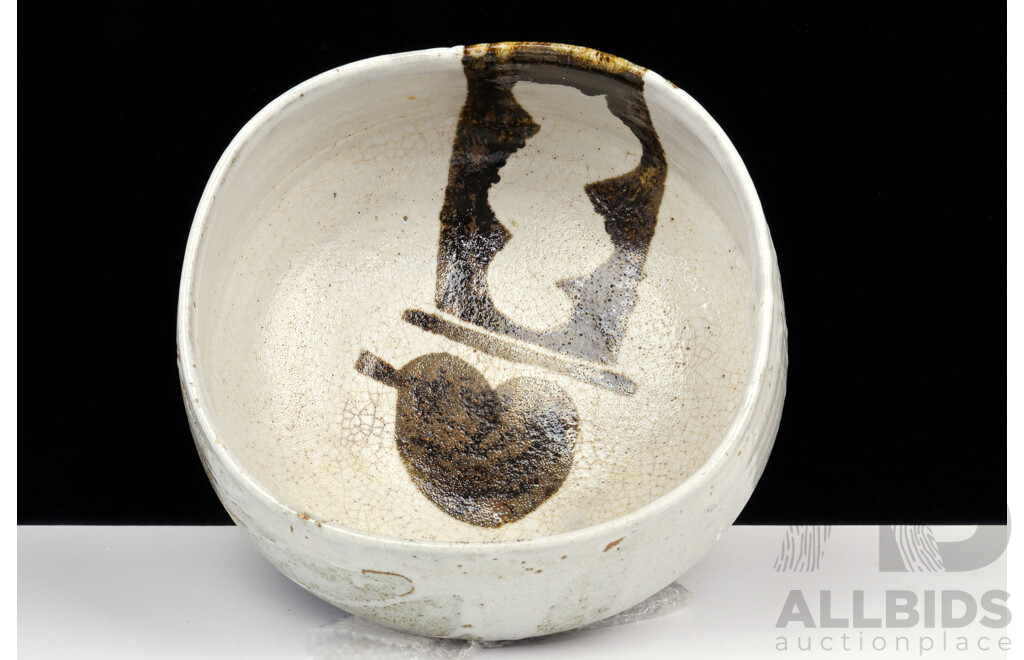 Errol Barnes (1941-) Studio Pottery Glazed Stoneware Bowl, Diameter 31cm