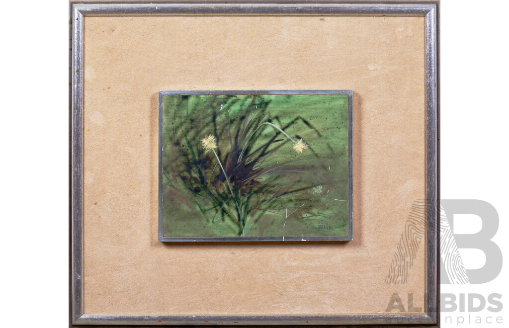 Susan Sheridan (Born 1939), Untitled (Native Grasses), Oil on Board