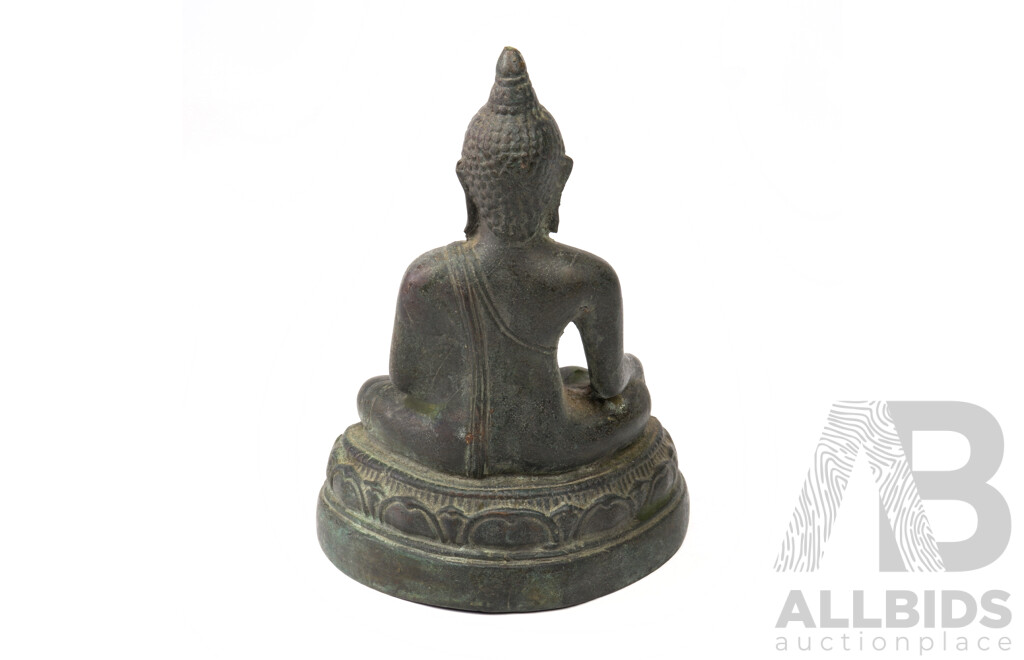 Vintage Thai or Cambodian Bronze Buddha Statue
