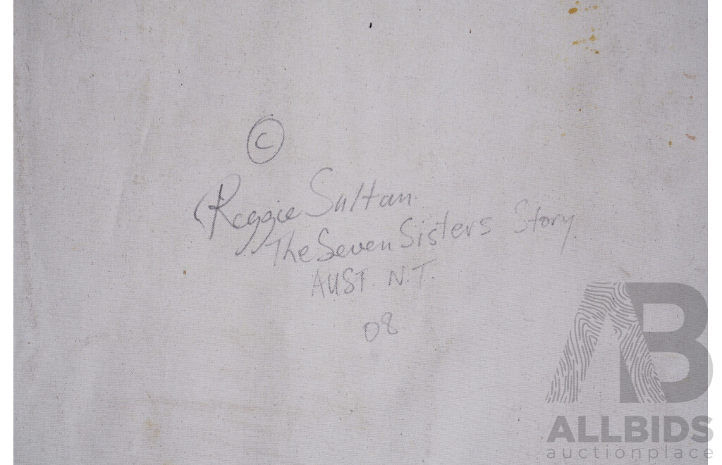 Reggie Sultan (Born 1955), the Seven Sisters Story 2008, Acrylic on Canvas