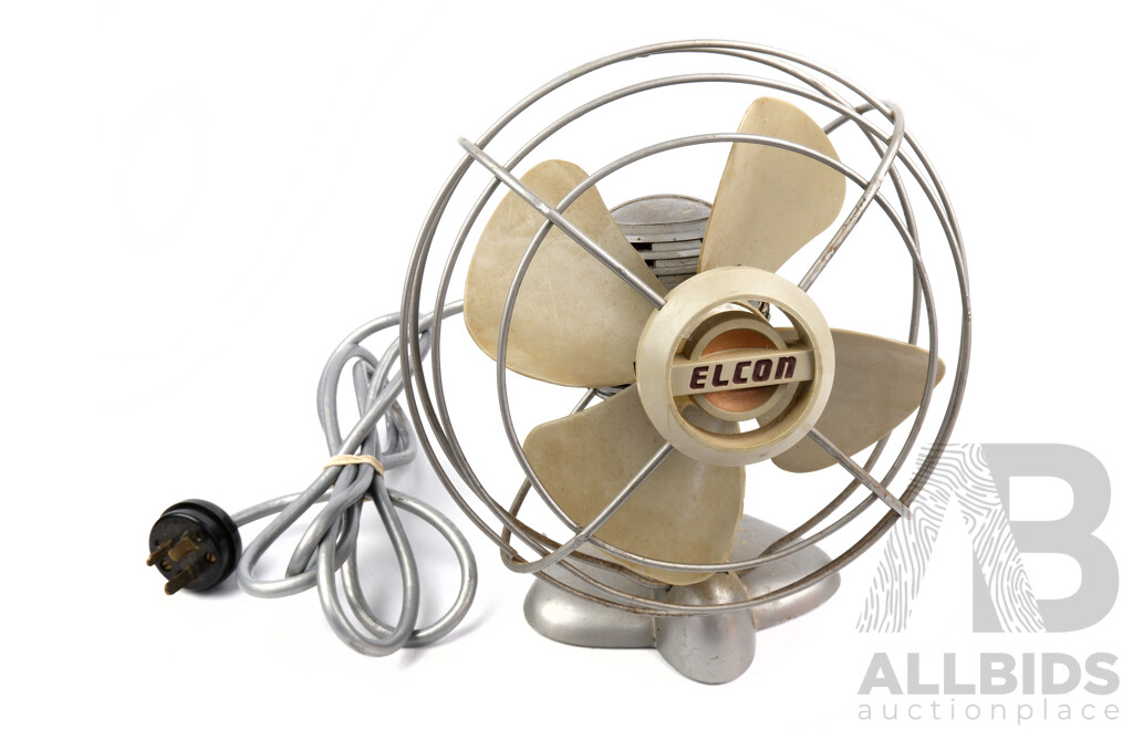 Retro Elcon Ball Form Desk Fan