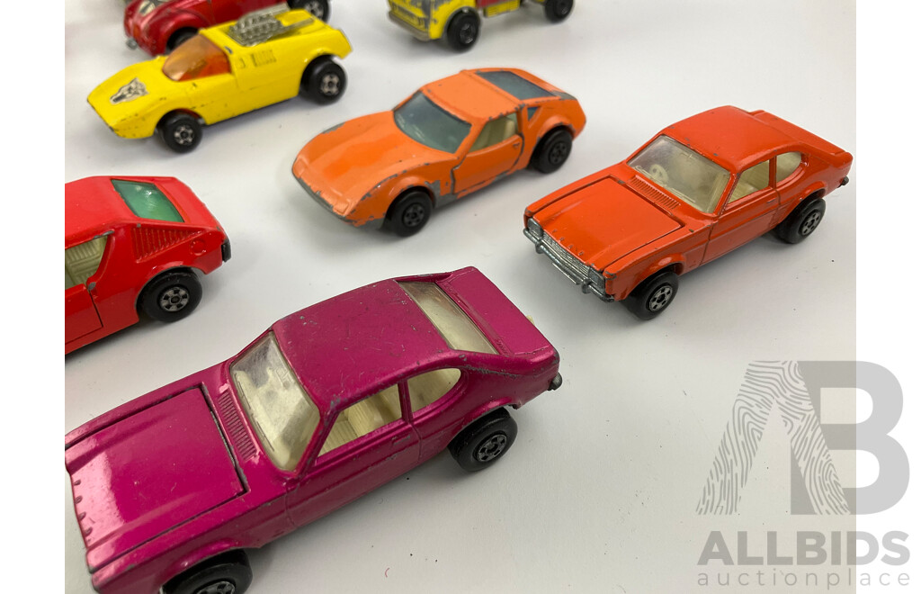 Vintage Matchbox Vehicles Including Hot Rocker Capri, Hovercraft, Pontiac Firebird and More