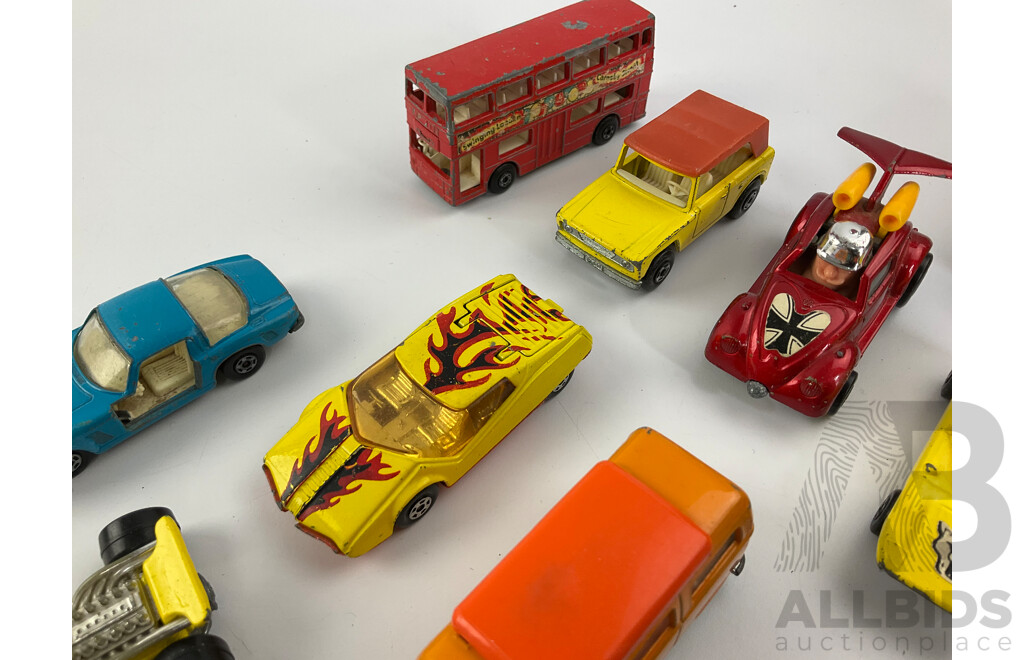 Vintage Matchbox Vehicles Including Hot Rocker Capri, Hovercraft, Pontiac Firebird and More