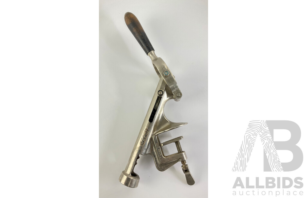 Vintage Rapid Aluminium Bench Mount Wine Opener, Swiss Made