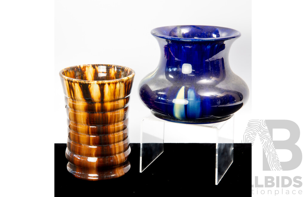 Vintage Australian Tasmanian John Campbell Vase Along with McHugh Example