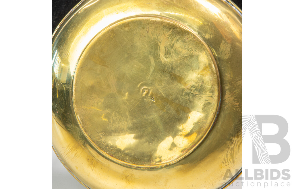 Antique Brass Jugendstil Twin Handled Vase