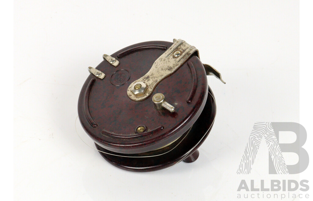 Vintage Bakelite Alpha Ez Spin Fly Fishing Reel