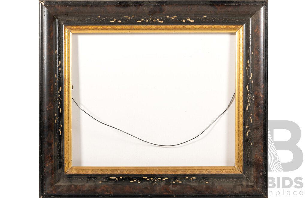 Wonderfully Unique Hand Etched Vintage Wooden Frame, 50 x 58 cm (frame)