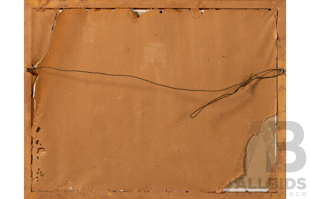 Christopher Reynolds, (20th Century, Australian, Working C1960s), Indigenous Children (1967), Wonderful Unique Vintage Oil on Canvas Board, 33.5 x 43.5 cm (frame)