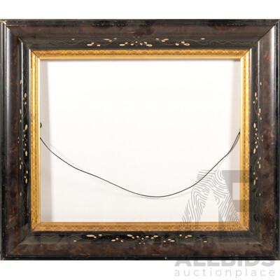 Wonderfully Unique Hand Etched Vintage Wooden Frame, 50 x 58 cm (frame)