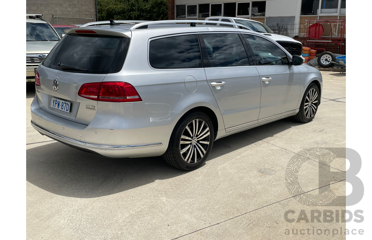 1/2015 Volkswagen Passat 130 TDI Highline 3C MY15 4d Wagon Silver 2.0L