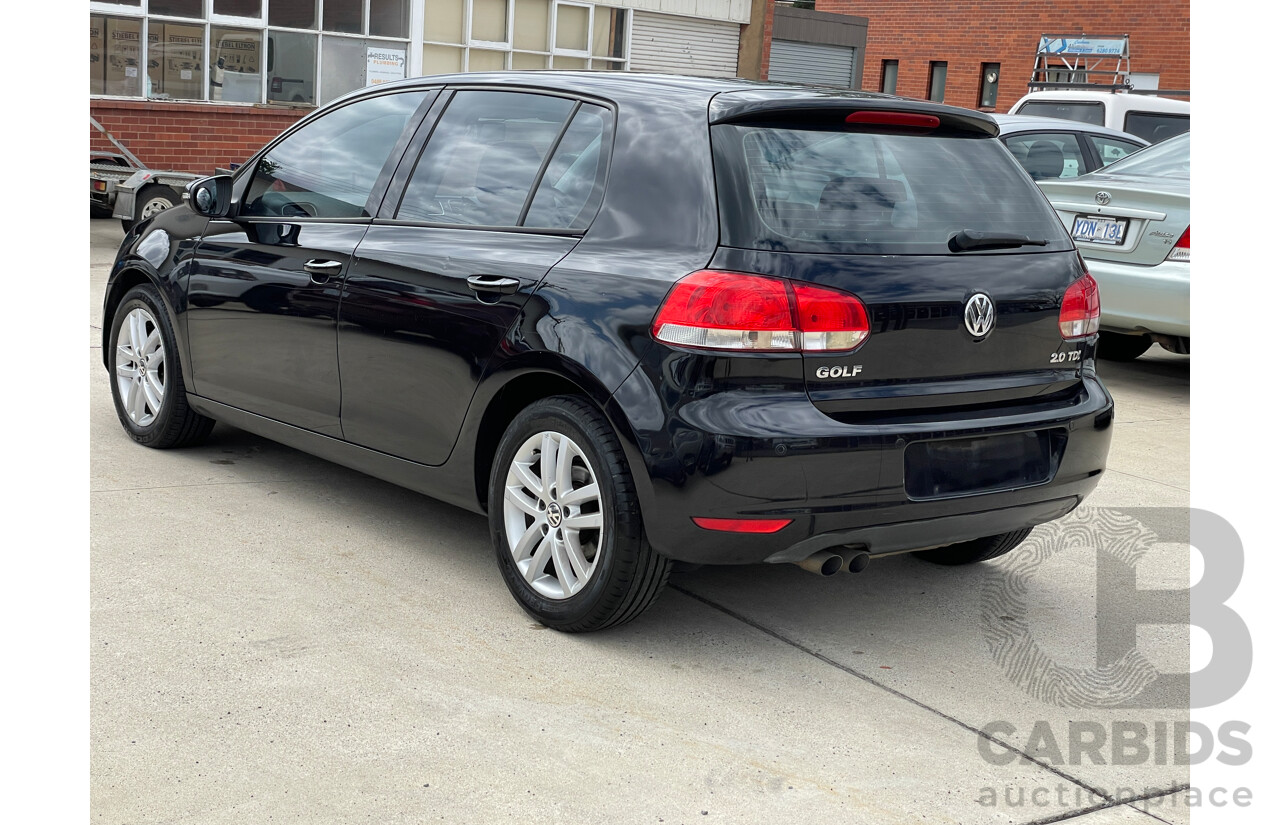 8/2009 Volkswagen Golf 2.0 TDI 1K MY08 UPGRADE 2 5d Hatchback Black 2.0L