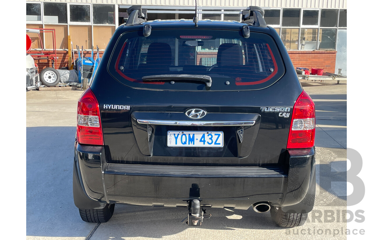 1/2010 Hyundai Tucson CITY SX 08 UPGRADE 4d Wagon Black 2.0L