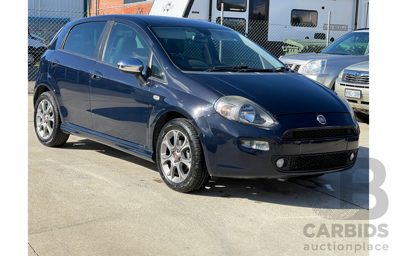 10/2013 Fiat Punto Lounge MY13 5d Hatchback Blue 1.4L