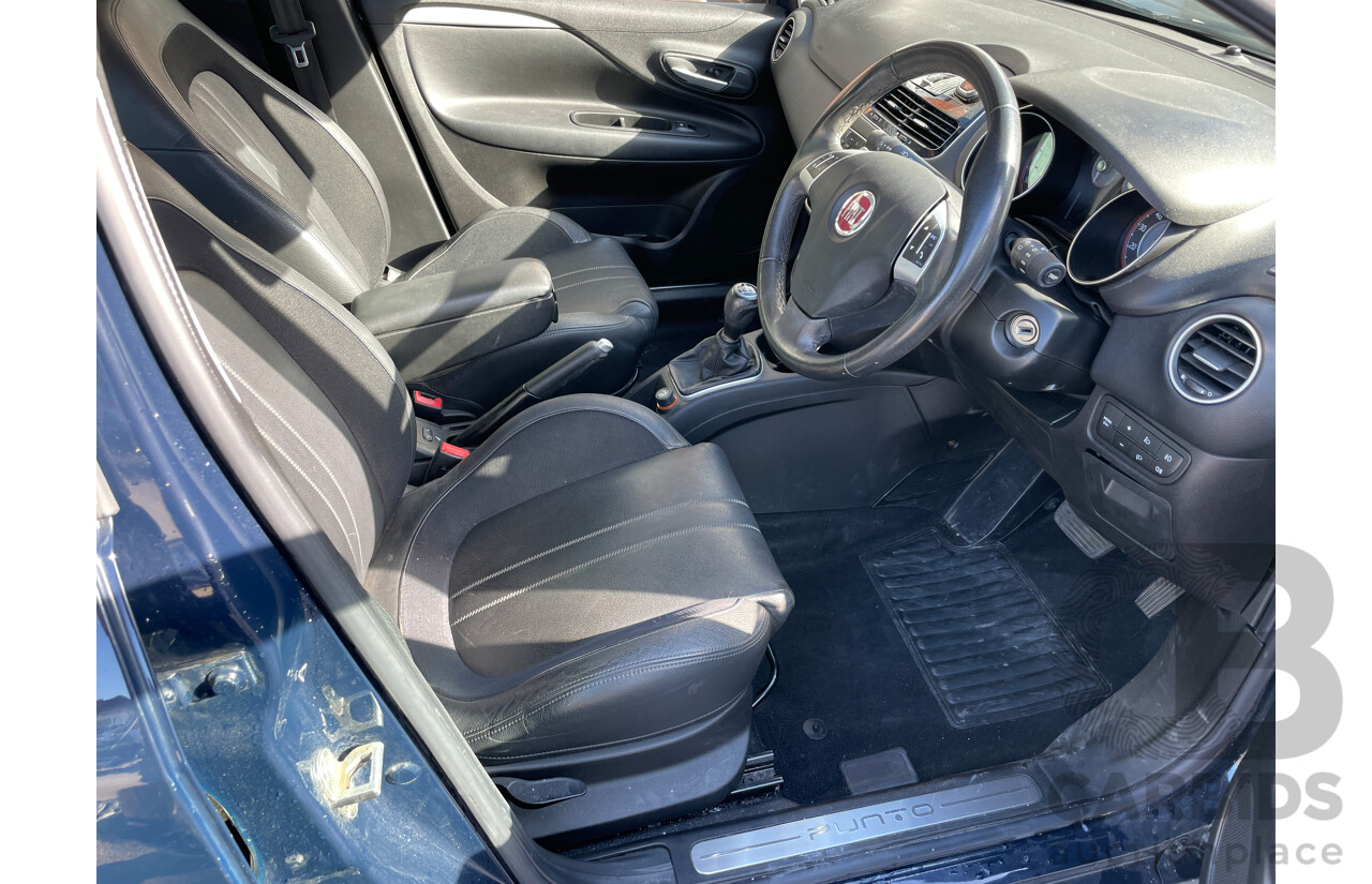 10/2013 Fiat Punto Lounge MY13 5d Hatchback Blue 1.4L